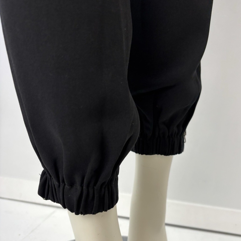 Kenneth Cole Reaction Black Capri Dress Pants Y2K Office Siren Quiet Luxury M - Picture 9 of 16